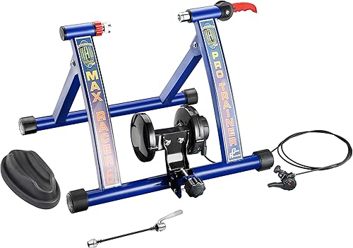 Rad Max Racer Exercise Bike Resistance Trainer, Stationary Bike Stand, and Bike Trainer Stand for Indoor Riding