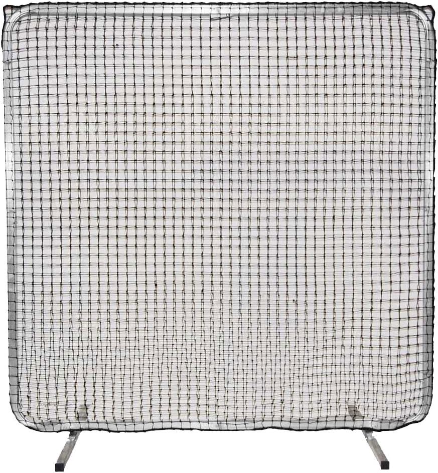 Trigon Sports Baseball & Softball Protective Screens, Baseball Practice Equipment, 1st Base/Fungo Protective Screen Softball, Baseball Protective Screen w/Net (7ft x 7ft)