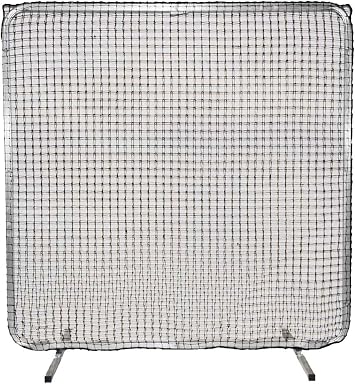 Baseball & Softball Protective Screens, Baseball Practice Equipment, 1st Base/Fungo Protective Screen Softball, Baseball Protective Screen w/Net 7ft x 7ft