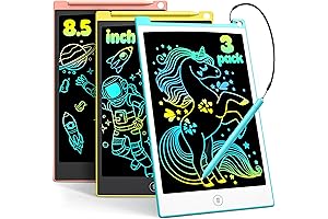 8.5" TECJOE 3 Pack LCD Doodle Pad Draw and Write Tablet