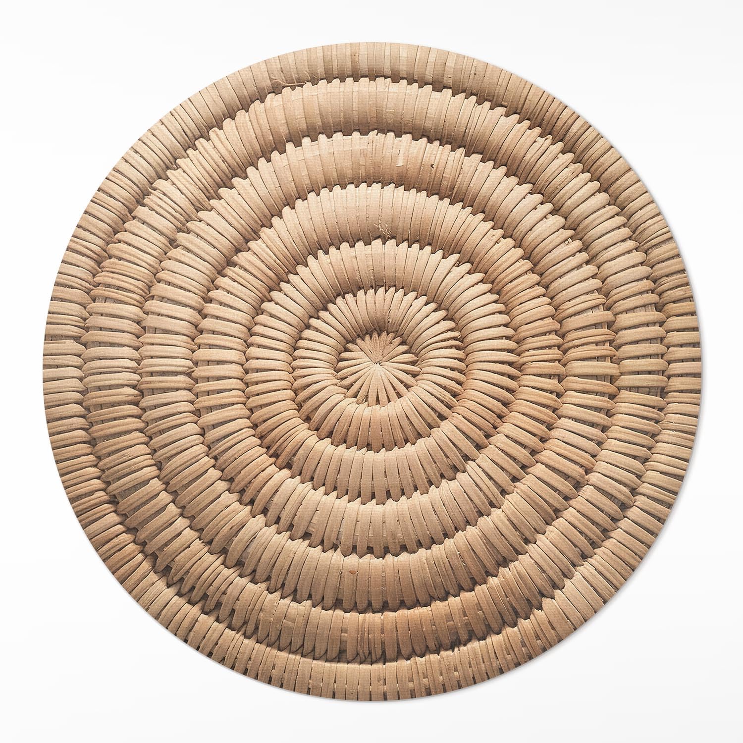 Tapis de sol vinyle rond ø140 cm en PVC minimaliste pour salon et cuisine