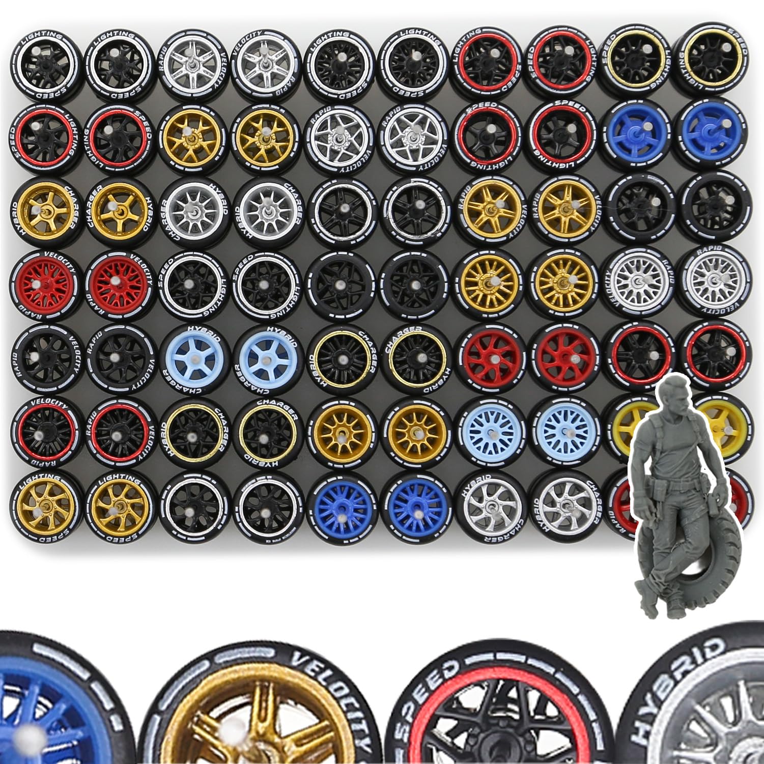 Ylutex 1/64 Wheels Mixed Random