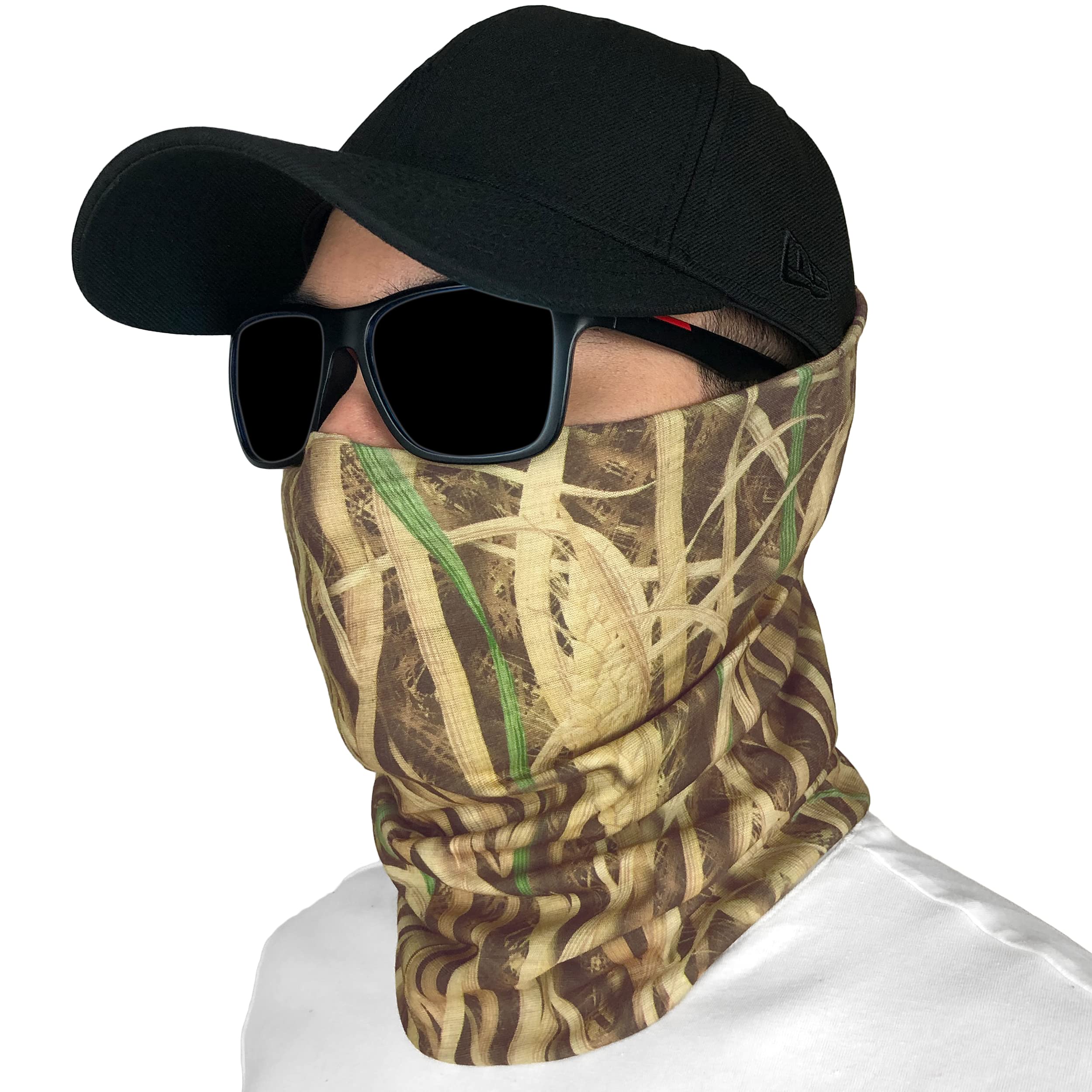 GOT Sports Fishing Mask - Camo Neck Gaiter Face Mask for Men & Women - Sun Protection Face Cover - Bandana, Scarf