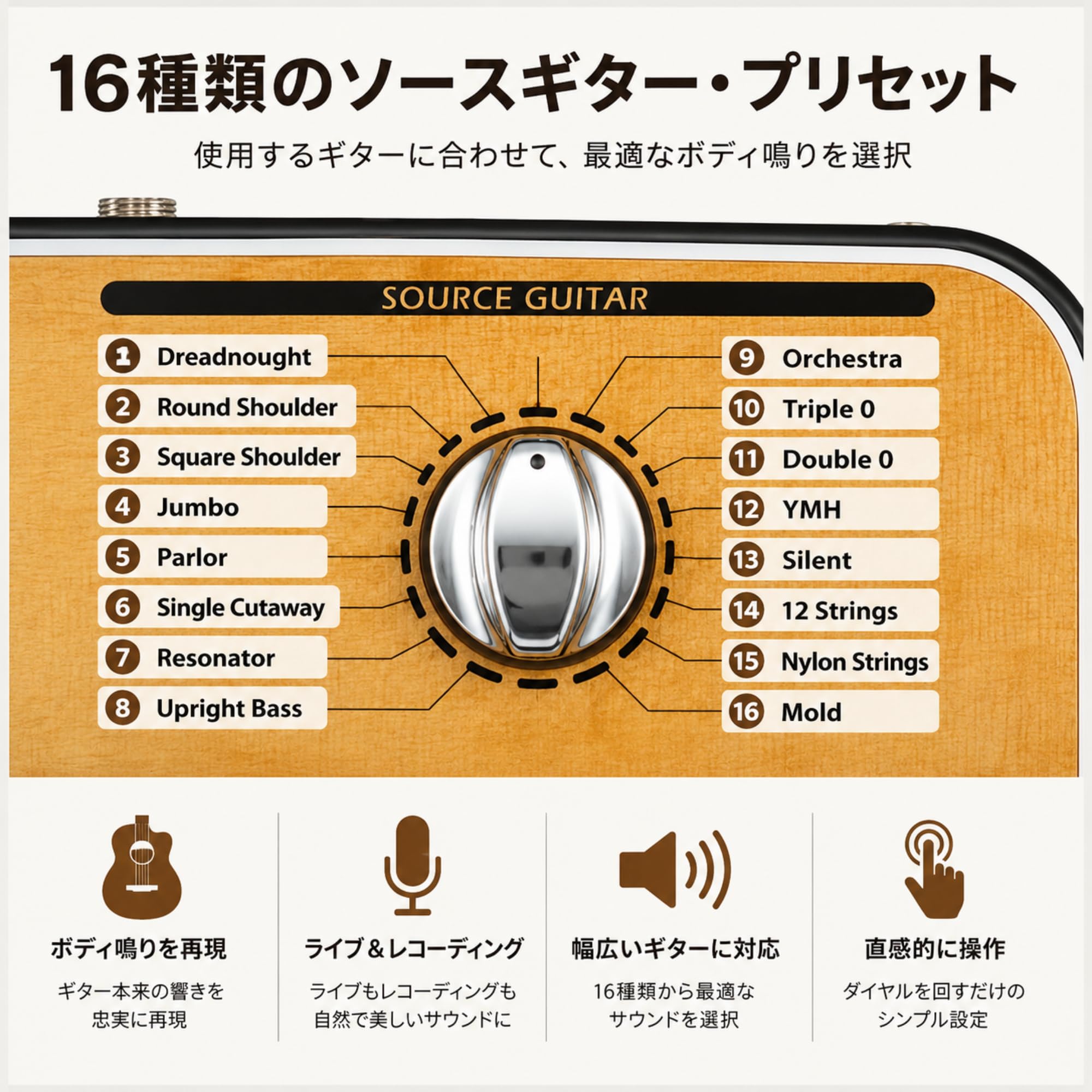Amazon.co.jp: ZOOM(ズーム)AC-3 アコースティックギター用