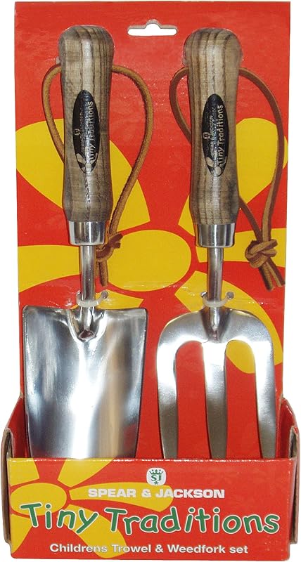 Spear & Jackson 4035SET Traditional Children's Trowel & Weed Fork Set