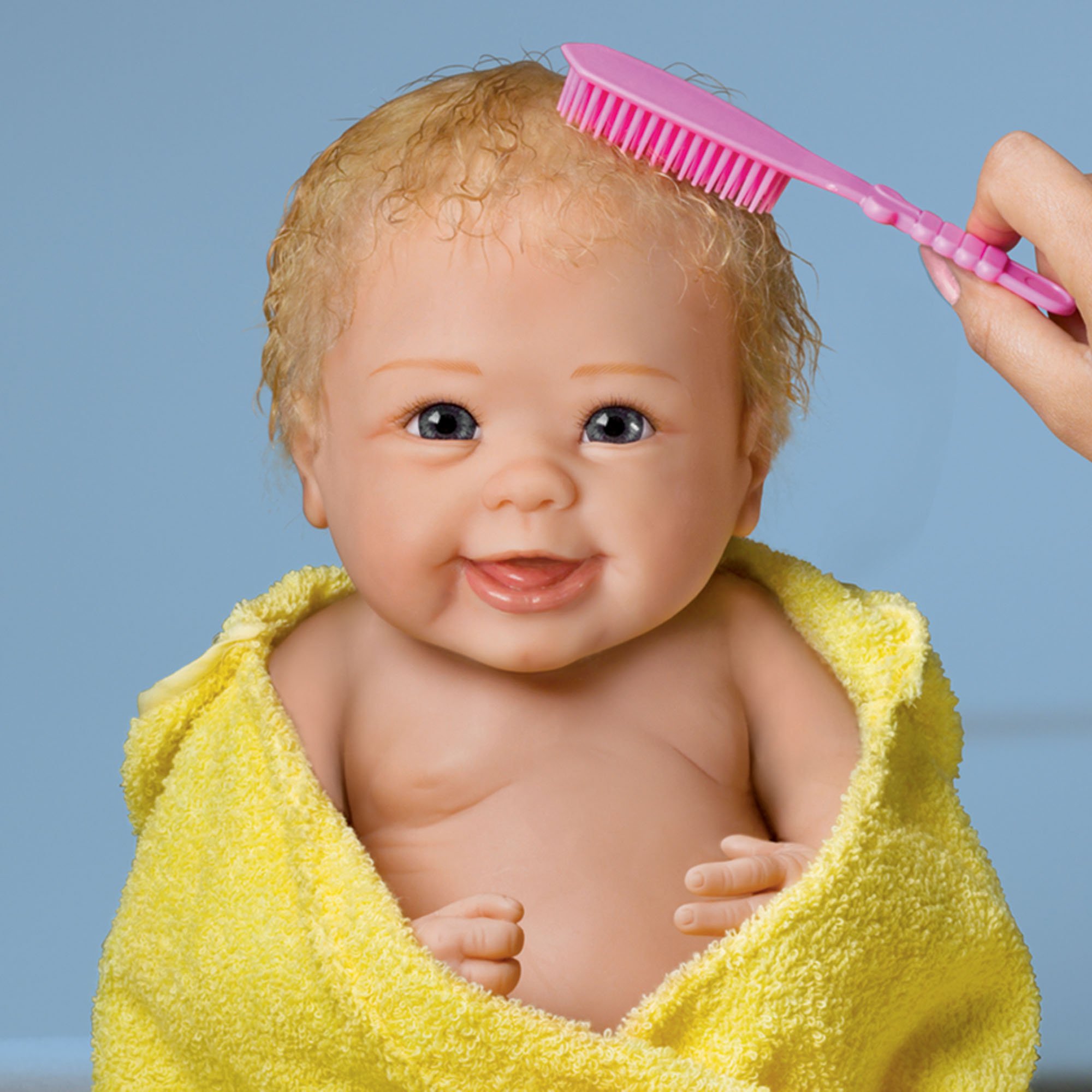 Ashton Drake So Truly Real® Bathtime Baby Girl Collector's Doll 'Rub