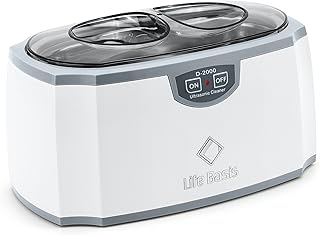 Lifebasis 420 ml 45 kHz Pulitore ad Ultrasuoni Lavatrice ad Ultrasuoni Professionale Mini Pulitore Ultrasuoni per Pulizia di Occhiali Orologi Gioielli CDs
