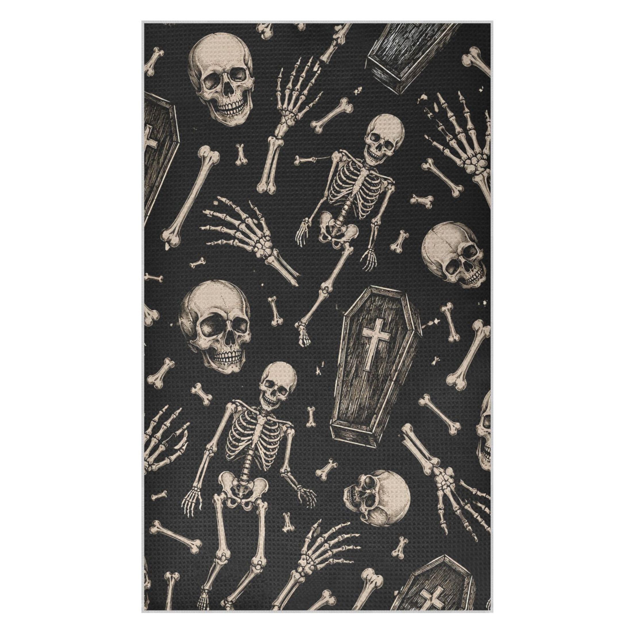 Kutsu Skeleton Waffle Weave Kitchen Towels Absorbent Quick Drying Dish Towels for Kitchen, Decorative Tea Towel, 18x30 in