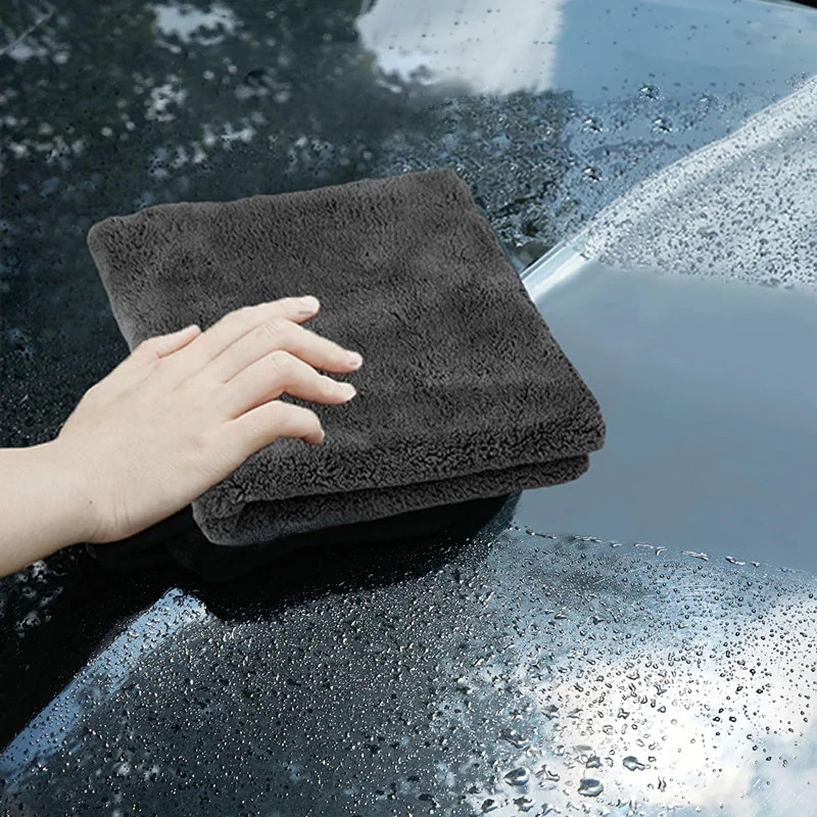 40X40cm Ręczniki z mikrofibry Pielęgnacja samochodu Mycie Zagęścić ręcznik Car Detailing Suszenie Ściereczka Narzędzie do czyszczenia Auto Wash
