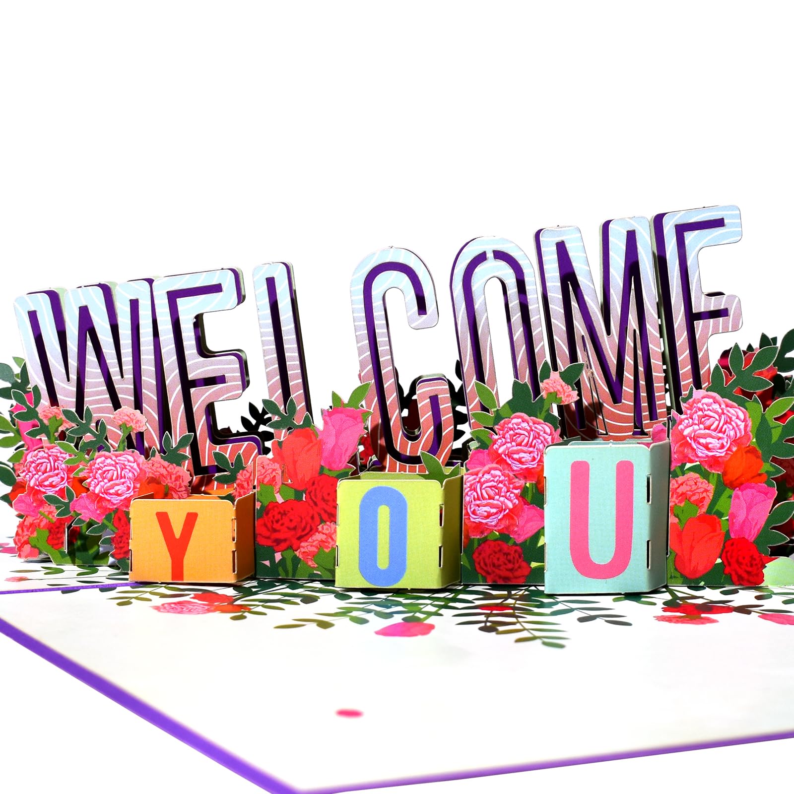 DLYMXGC Welcome You Pop Up Greeting Cards with Blank Note Card & Envelope, ideal celebration gift for New Employees, Love, Holiday, Anniversary, Special Moments, Blessing, Inspirational