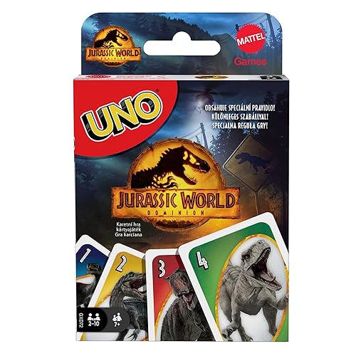 Immagine del prodotto Mattel Games, UNO Jurassic World Dominion, Gioco di Carte per Bambini 7+ Anni, GXD72, Esclusivo Amazon