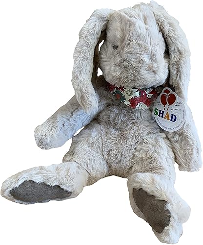 SHAD Juguete de peluche de conejo de Pascua, conejo extremadamente suave, abrazable con orejas flexibles, regalo de cesta de Pascua para niñas,