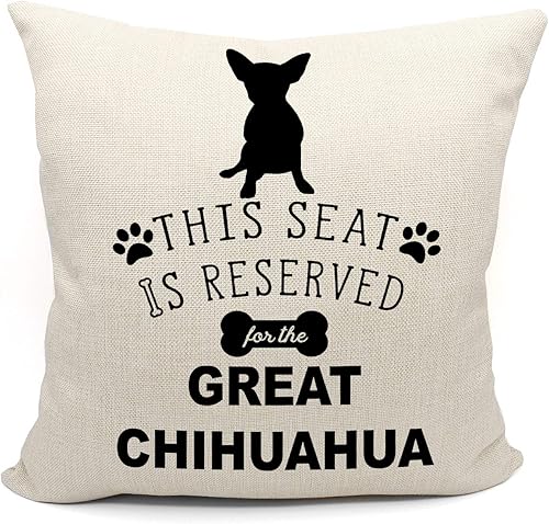Miniatura 6 de Regalos de Chihuahua para mujeres y hombres, fundas de almohada de Chihuahua de 18 x 18 pulgadas, regalos de Chihuahua para amantes de Chihuahua,