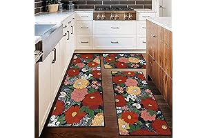 Vivid Floral Kitchen Rugs: A Trio of Farmhouse Charm