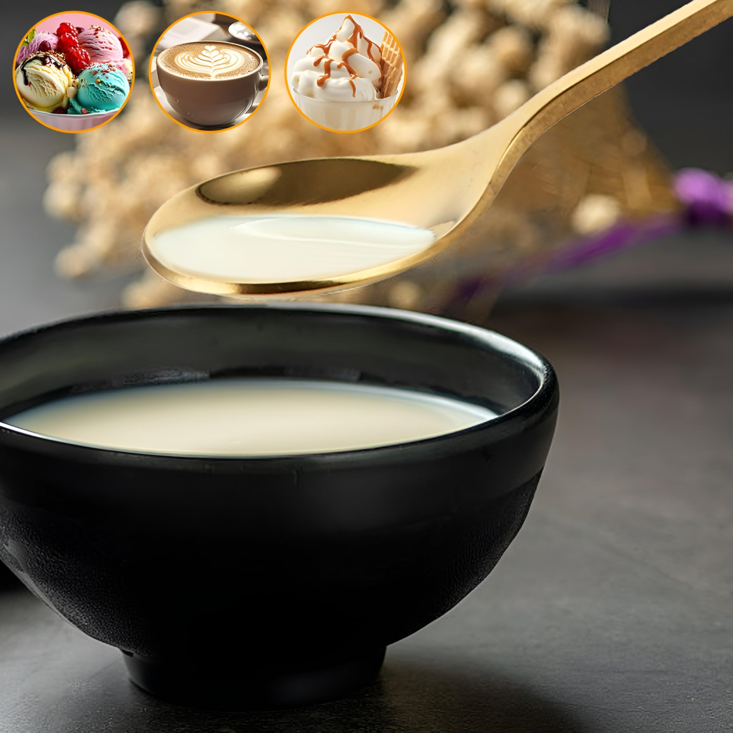 MIVIDE 16 Pezzi Cucchiaini da Caffè Note Musicali, Cucchiai da Dessert Oro in Acciaio Inox, Cucchiaini con Note Musicali per Musicisti, Regali, Caffè, Tè, Dessert