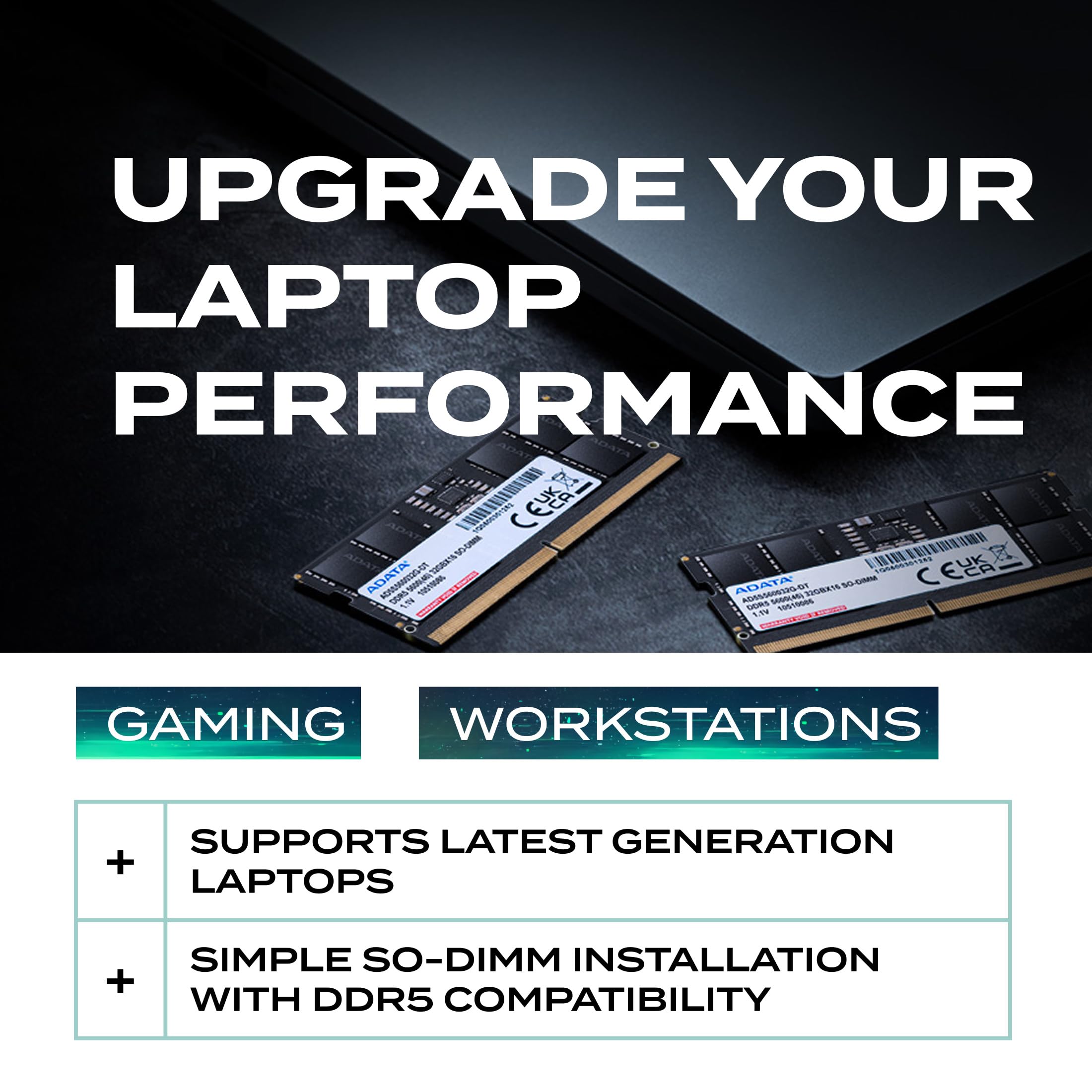 ADATA DDR5 5600 SO-DIMM Memory Module - 32GB High Bandwidth Laptop