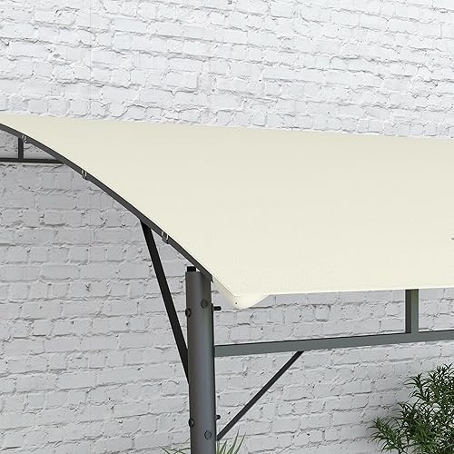 Miniatura 8 de Outsunny Cenador de pérgola para exteriores de 10 x 13 pies con toldo resistente a los rayos UV y marco de metal, refugio para porche, patio,