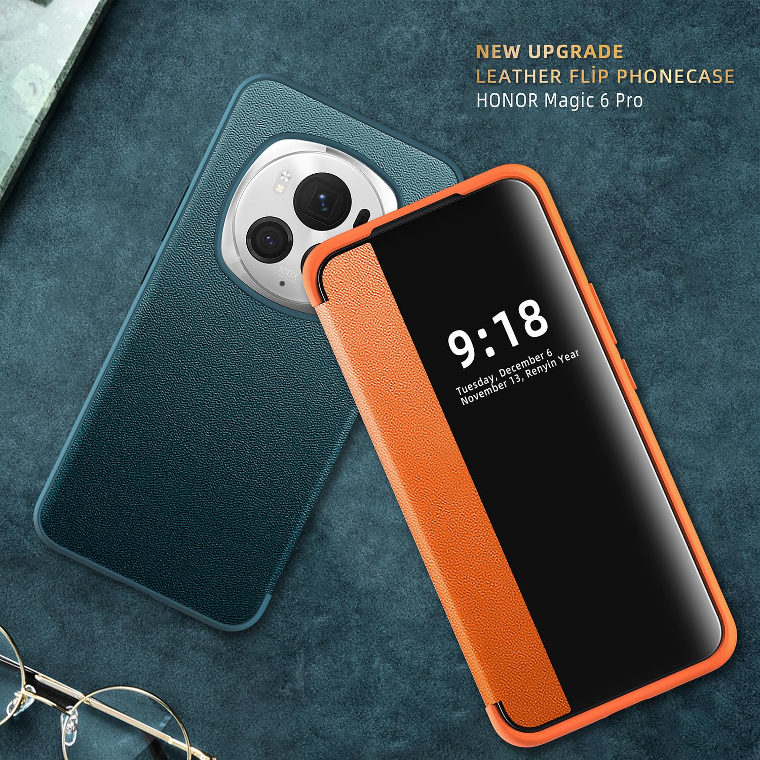 Amazon.com: ZORSOME for Honor Magic 6 Pro Smart Clear View Cover