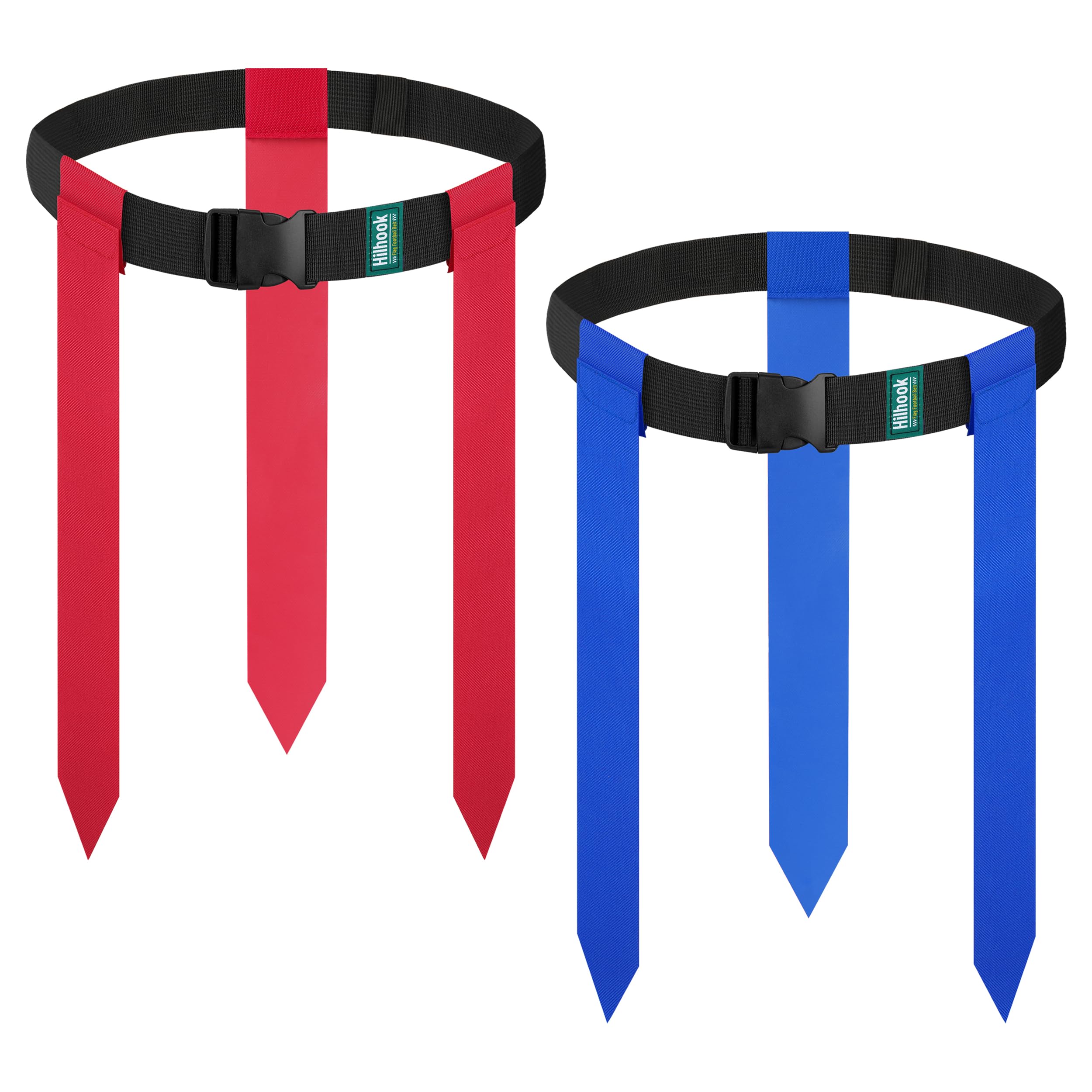 Flag Football Belts, 2/10/20 Sets of Adjustable Flag Football Set with Flags for Kids Youth and Adults Training