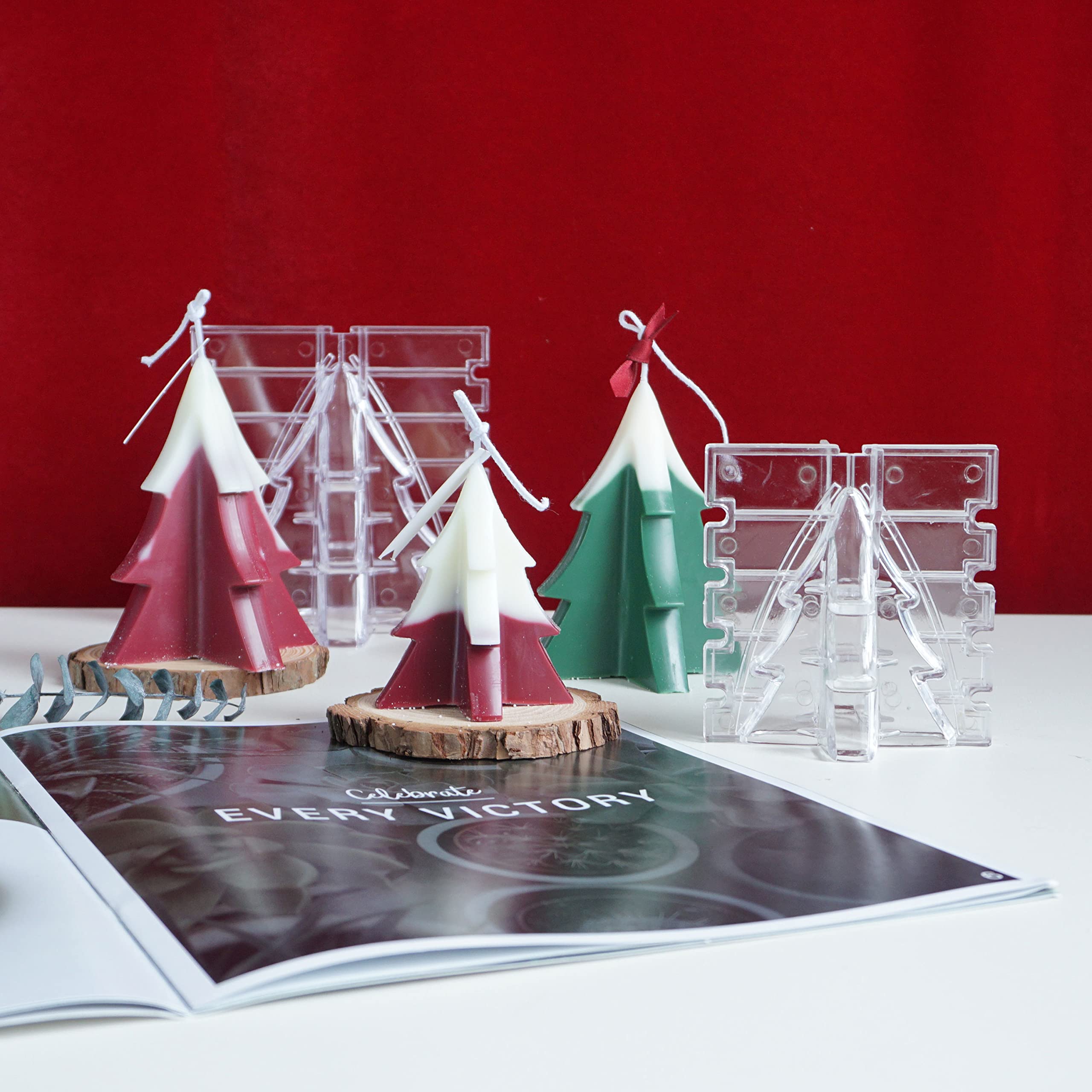 North Mountain Supply Wax Melt Deluxe 2.4 Ounce 6-Cavity Clamshells - 30 Pack