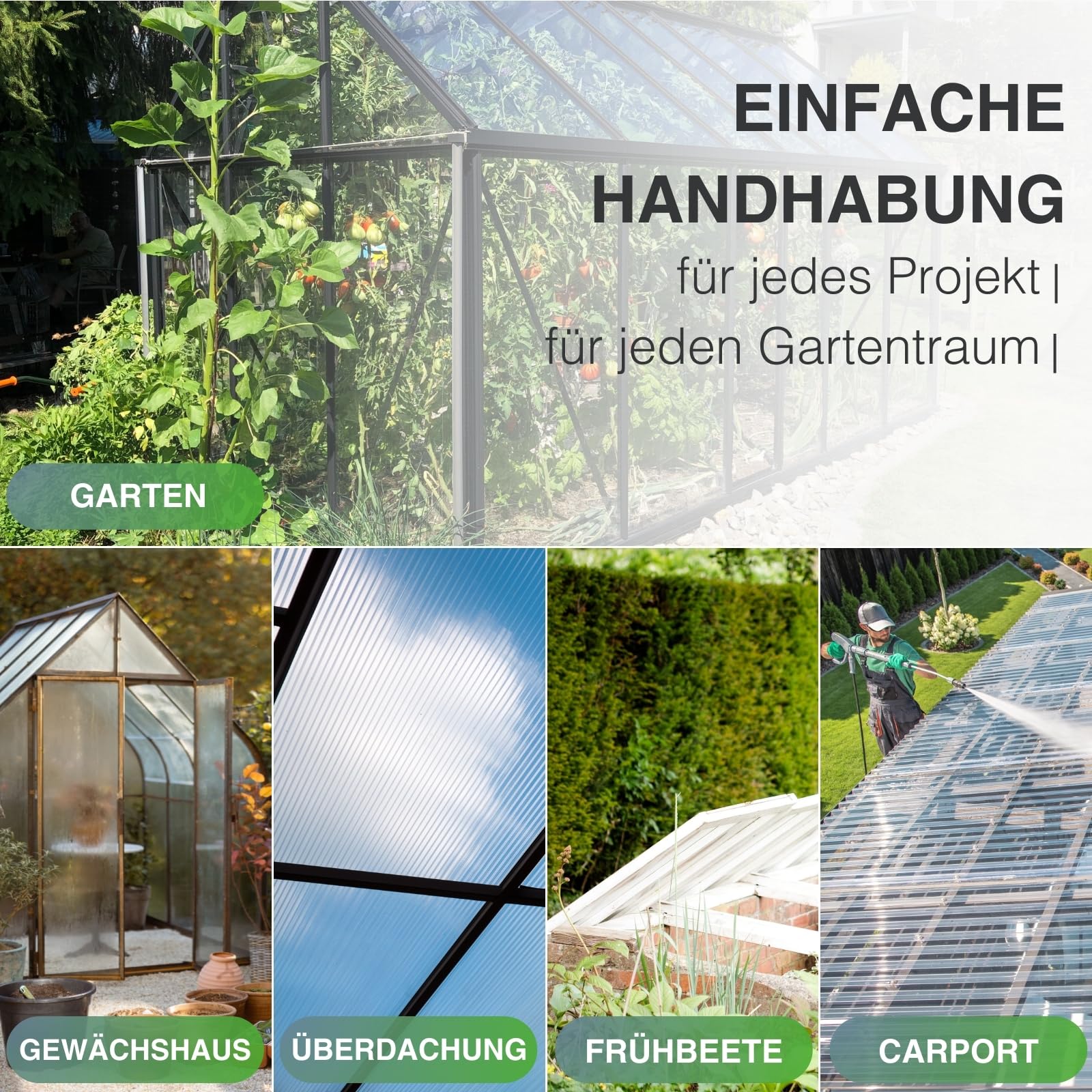 Antistaubband für Stegplatten I 38 mm x 25 m I Klebe-Tape zum Schutz vor Staub, Feuchtigkeit & Schimmel I für Doppelstegplatten 4-20 mm I Anti-Staub-Klebeband mit Feuchtigkeitsfilter