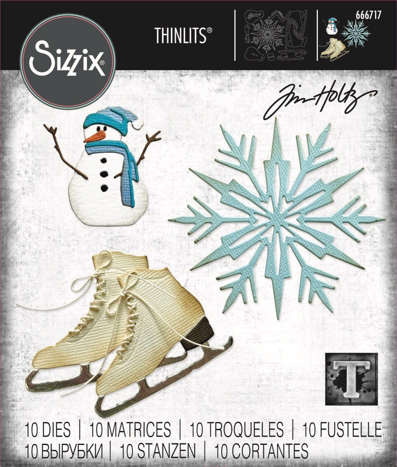 Sizzix Thinlits 666717 matrices Tim Holtz pour immortaliser vos précieux souvenirs d'hiver
