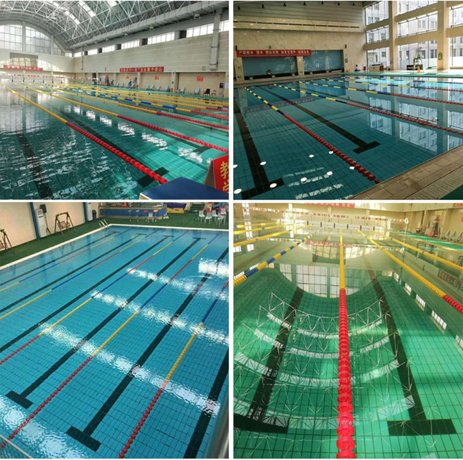 Corda galleggiante professionale per piscina, divisori, corsie e competizioni in spiaggia, durevole, regolabile, per acque basse/profonde, perfetta per atleti e allenatori