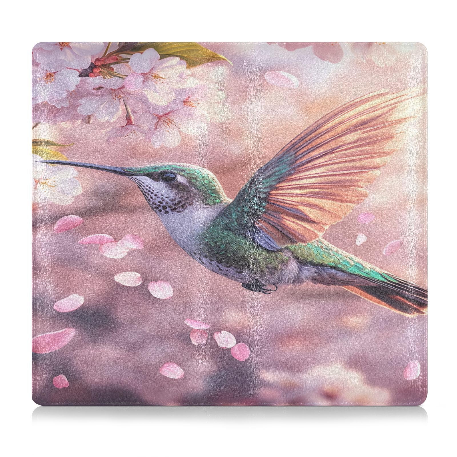 FRCSDIY Hummingbird Car Registration and Insurance Holder,Leather Registration and Insurance Card Holder Vehicle Glove Box Organizer for Documents, Driver License and Cards