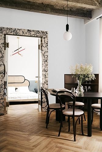 Miniatura 2 de Dimoon Papel tapiz de 118 x 17.7 pulgadas, papel tapiz de imitación de imitación de color blanco sólido para despegar y pegar, papel de contacto,