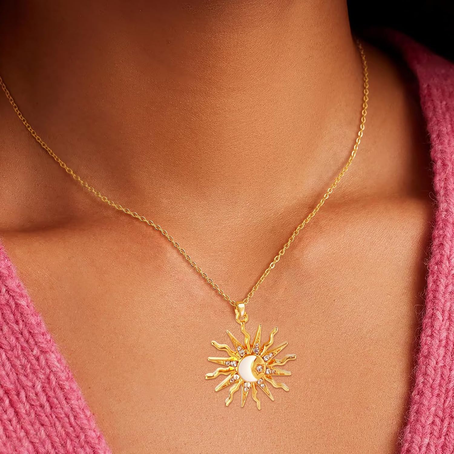 14K Gold Plated Dainty Necklace for Women & Girls – Elegant Adjustable Choker Chain - Image 4