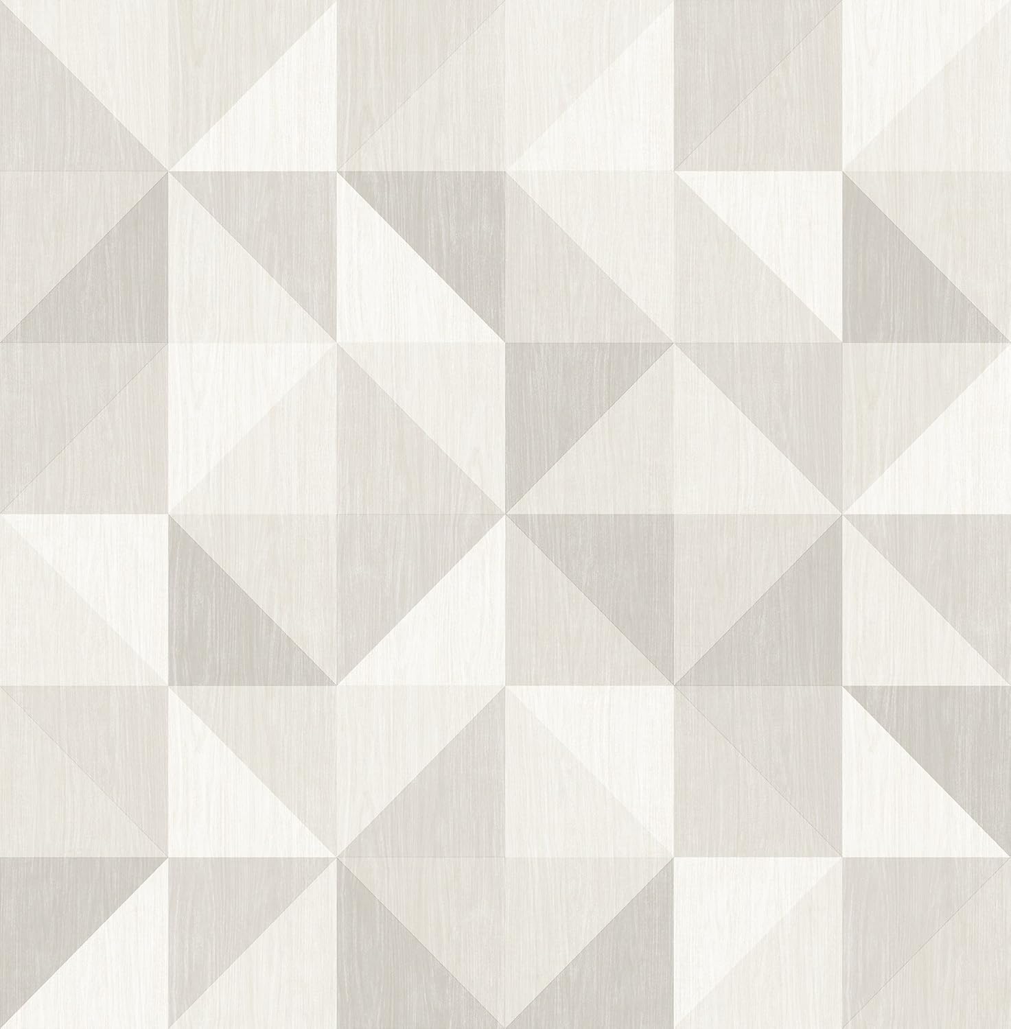 A-Street Prints 2697-22625 Puzzle Light Grey Geometric Wallpaper,