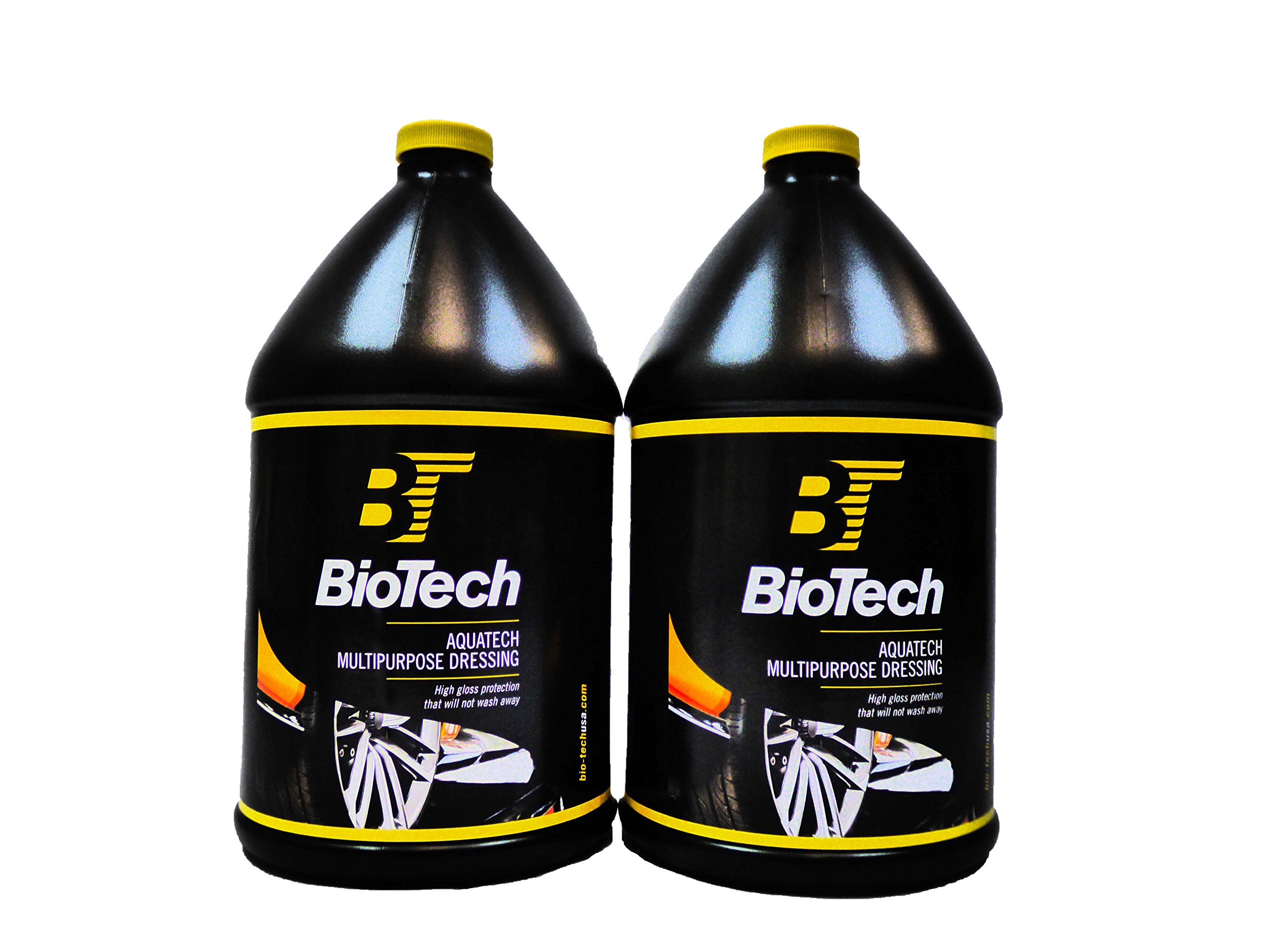 AquaTech Mult-iPurpose Dressing, Rejuvenates Multiples Surfaces, Shines and Protects Plastics, Environmentally Safe, high Gloss and Durability 128 oz (2)