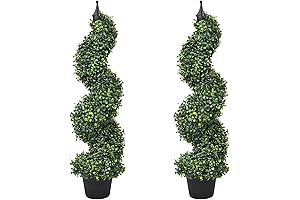 Lvydec Artificial Boxwood Topiary Trees- 2-Pack