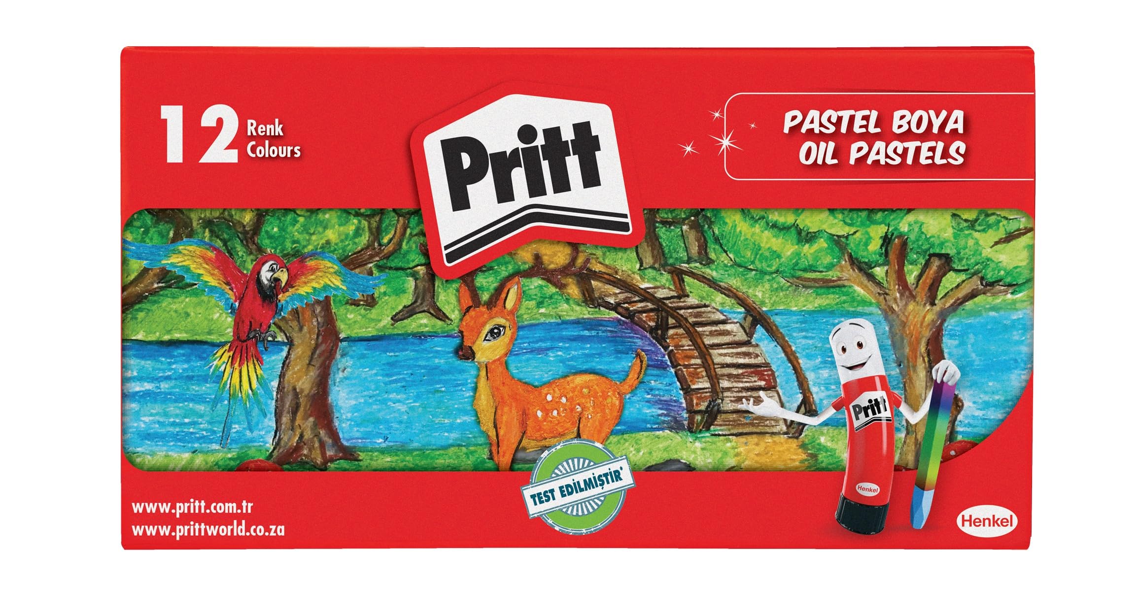 Pritt 12'li Pastel Boya - Karton Kutu