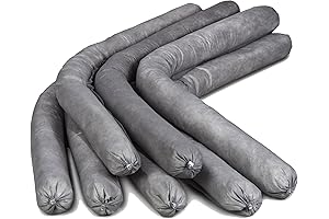 Pack of 12 Water Absorbent Mildew-Resistant Garage Water Barriers (12GS34-SB)