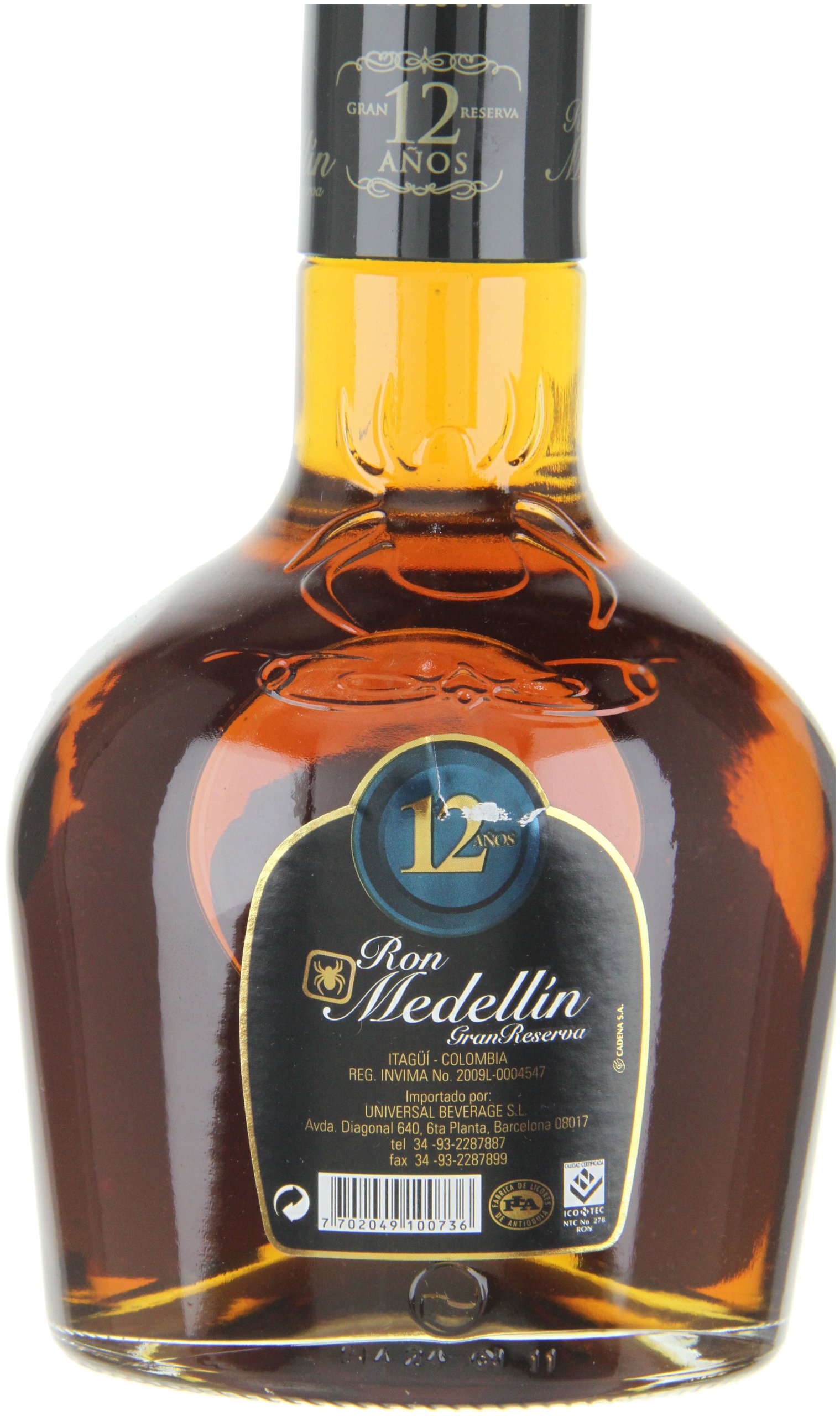Ron Medellin añejo 12 años (1 x 0,7 l)