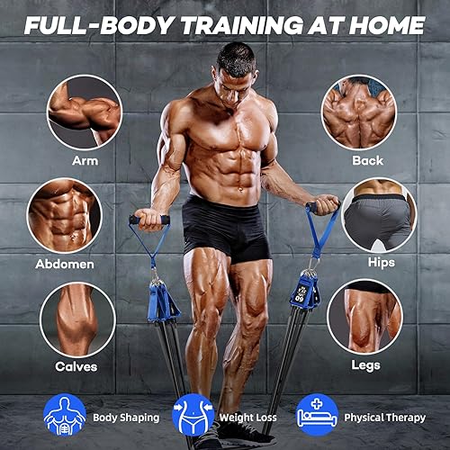 Miniatura 6 de Heavy Resistance Bands for Working Out, NITEEN Resistance Bands with Handles Weight Exercise Bands for Men Women, Workout Bands with Door Anchor and