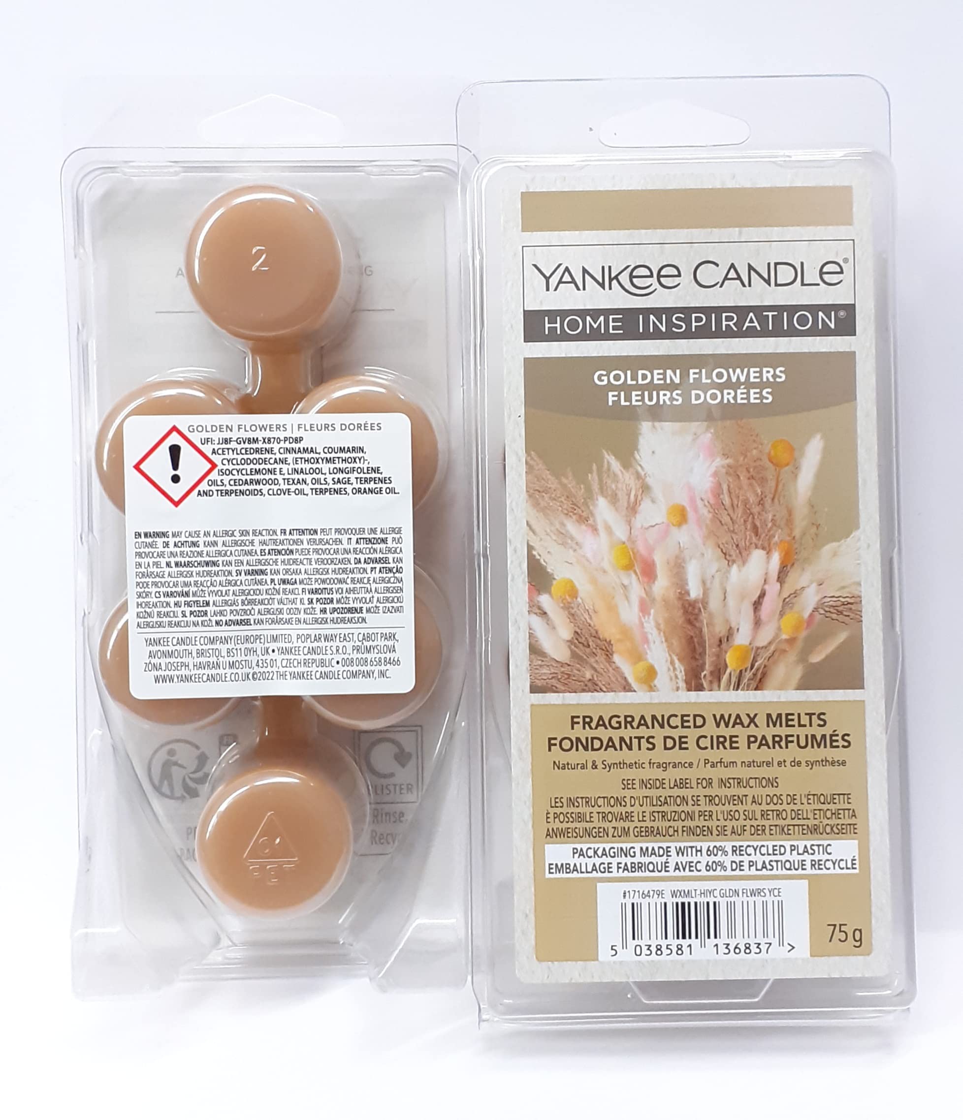 Djeco Golden Yankee Wax Pods Set Of 6 Flowers Flowers