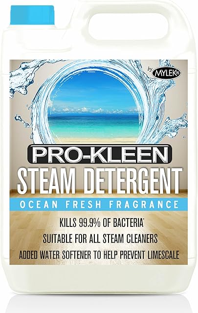Pro Kleen 5 litres Steam Detergent Ocean Fresh Fragrance for Steam Mops + Built in Water Softener  (5 Litre Ocean Steam)