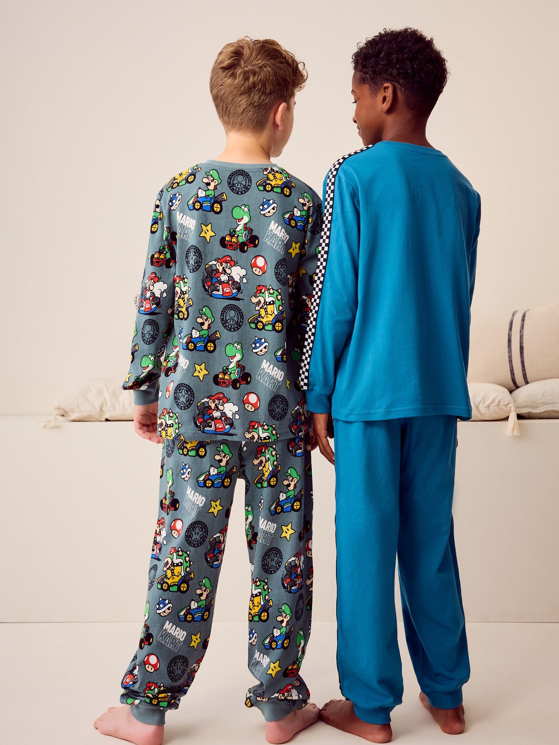 NEXT Ragazzo Confezione 2 Pigiami con Pantaloni da Jogging