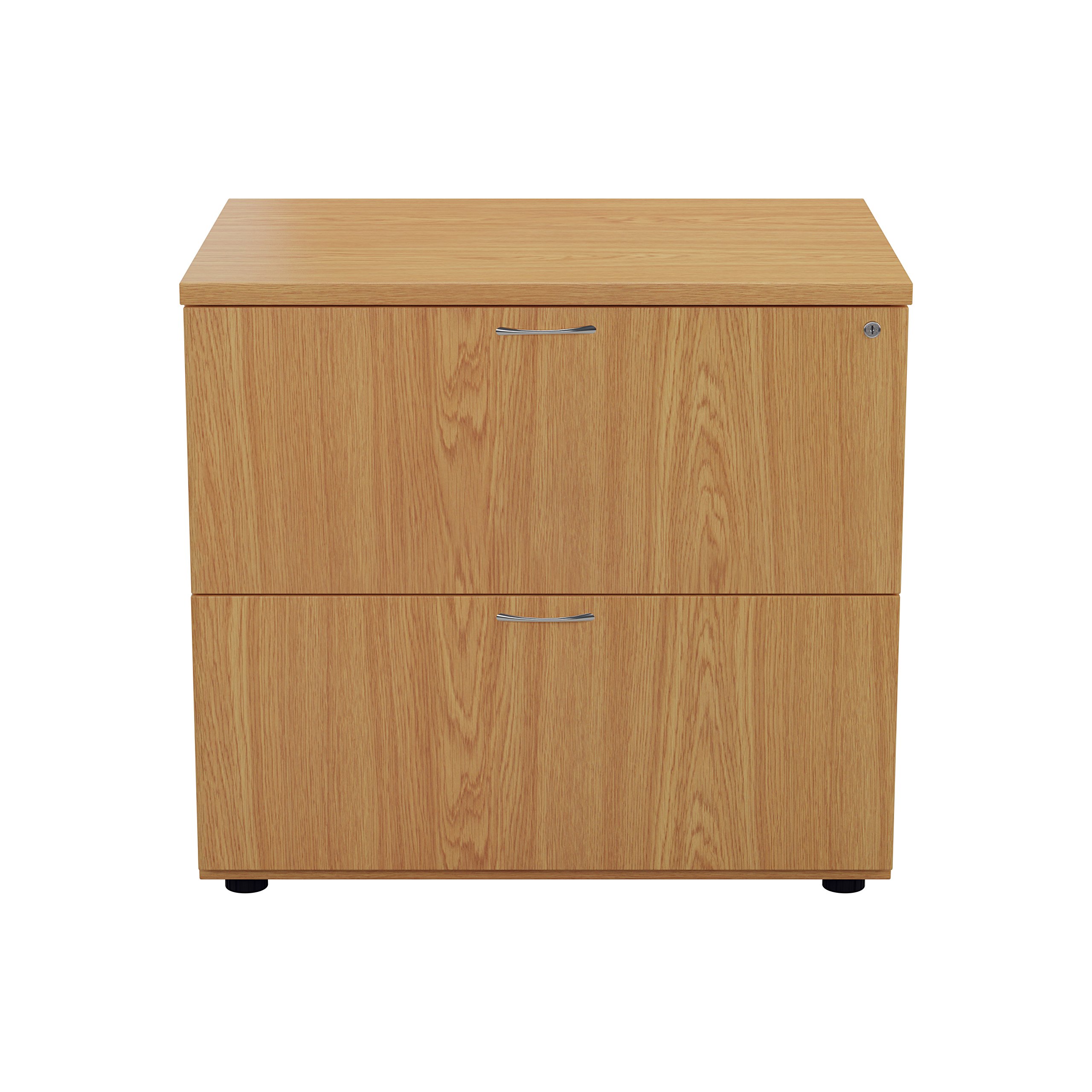 Office Hippo Pro Heavy Duty Desk High 2-Drawer Side Filer - Oak