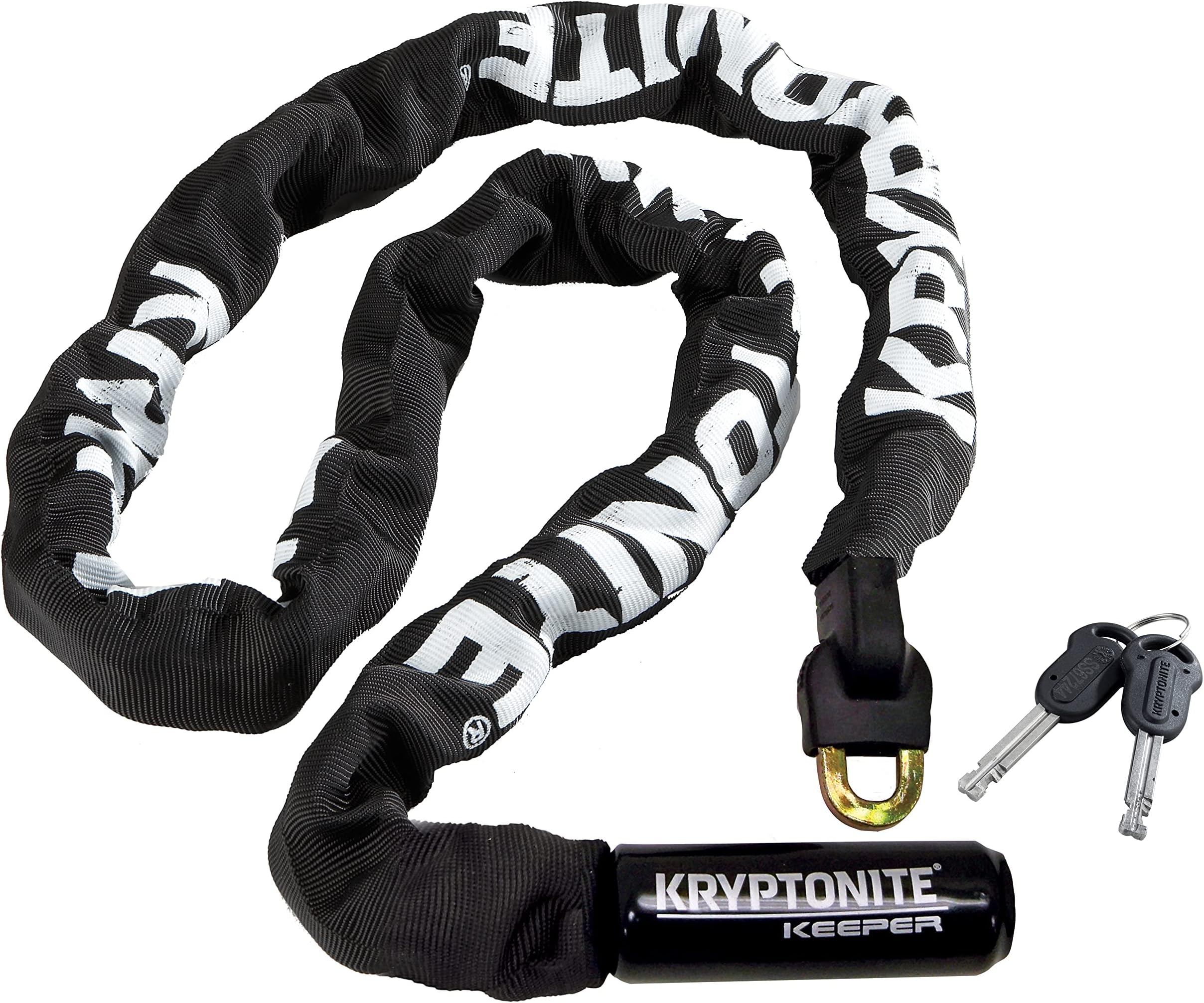 Kryptonite 001706 48' Keeper 712 Integrated Chain Lock, Black