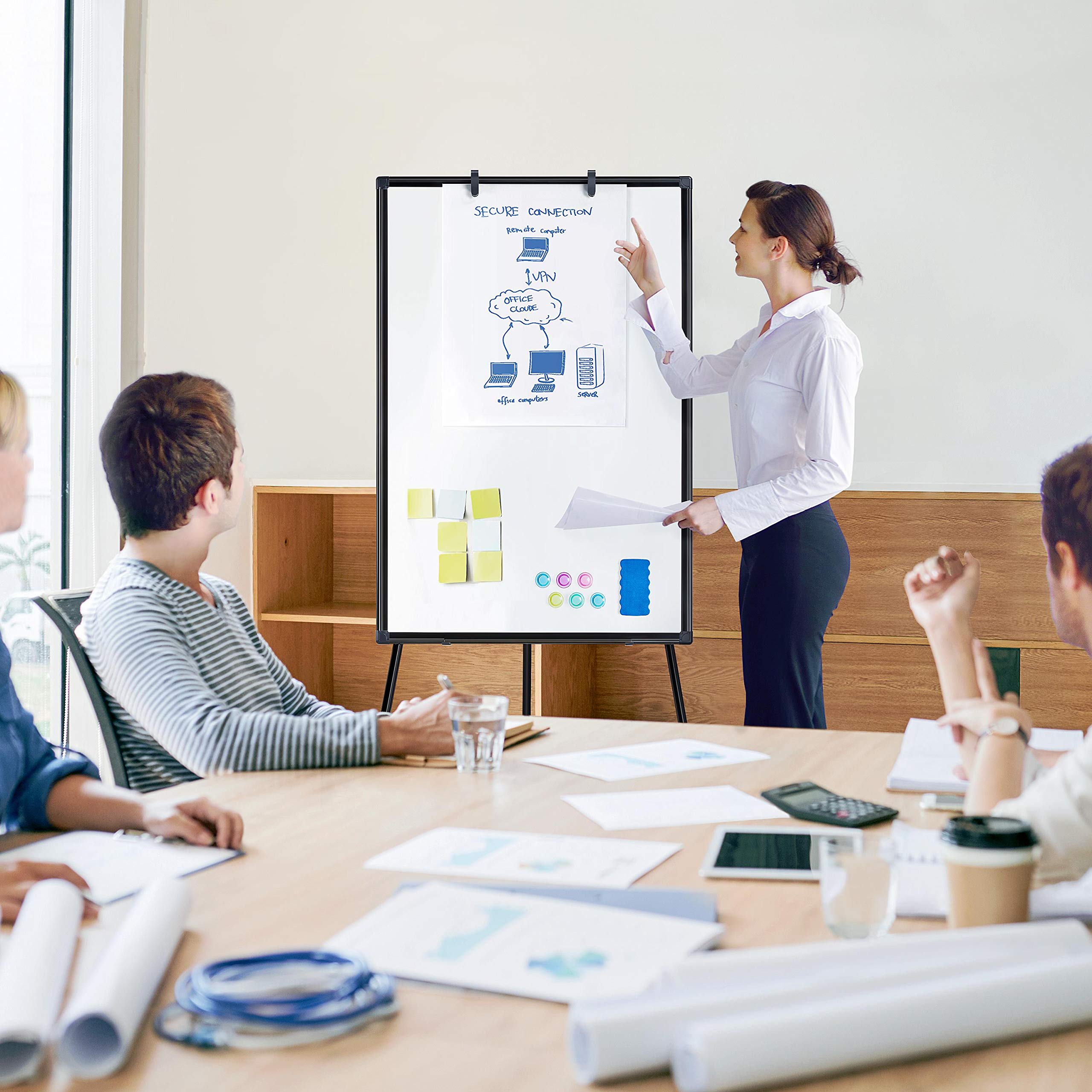 Yaheetech Tripod Whiteboard 36 x 24 Dry Erase Board, Portable