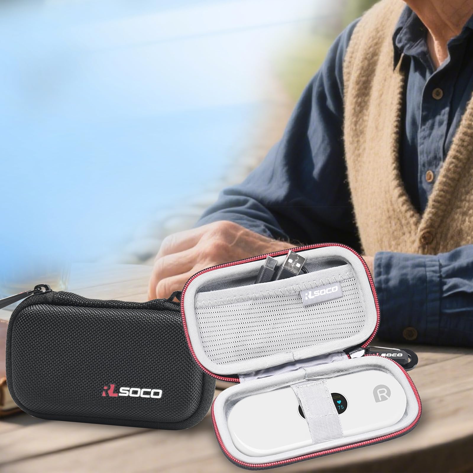 RLSOCO Funda para CheckMe DuoEK-S Mini Dispositivo ECG (Sólo Funda)