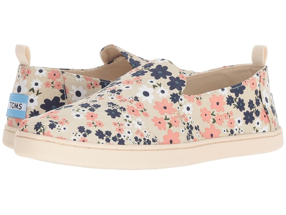 

TOMS Deconstructed Alpargata (Birch Retro Floral) Women's Slip on Shoes