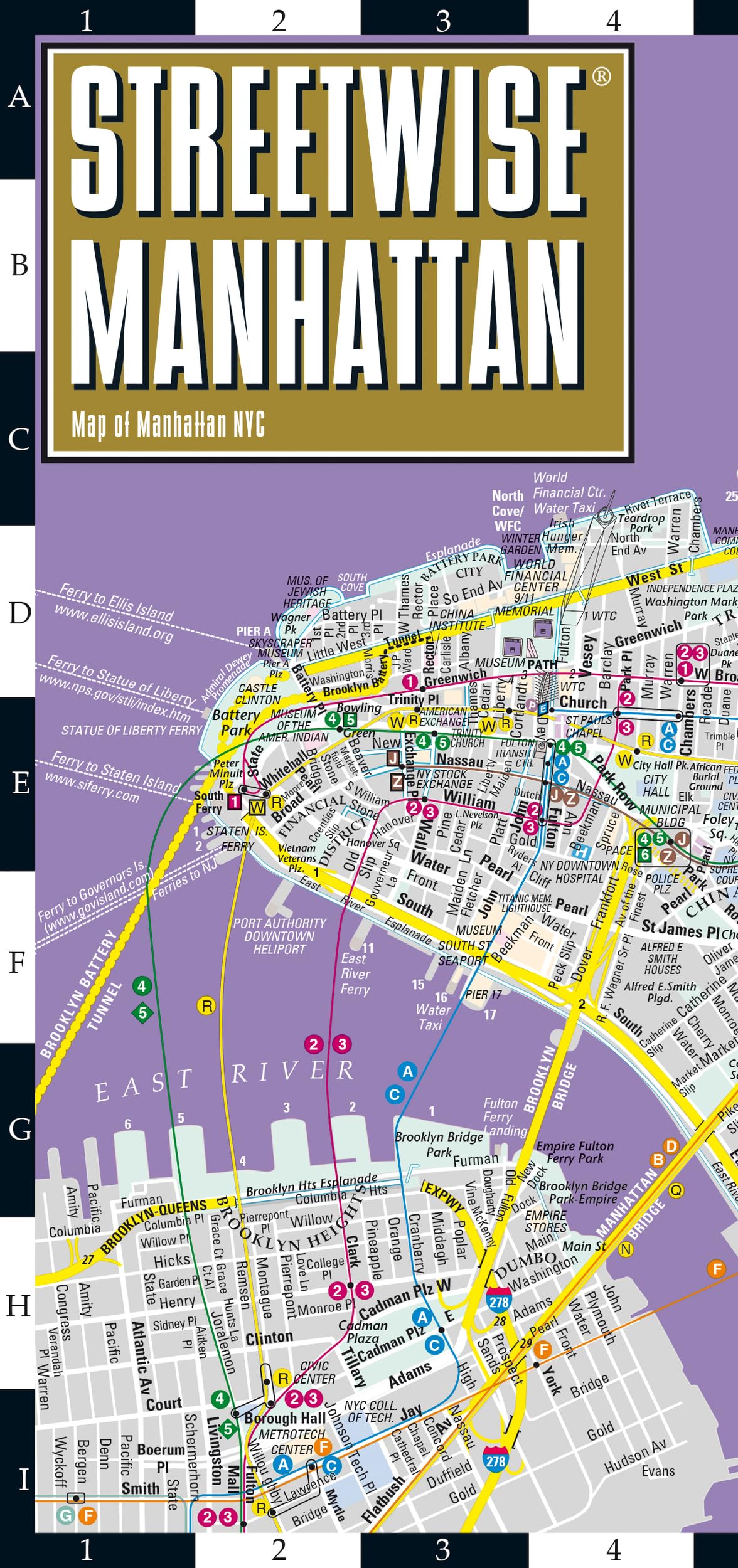 Streetwise Manhattan Map - Laminated City Center Street Map of Manhattan, New York: Map of Manhattan NYC (Michelin Streetwise Maps) Mass Market Paperback – Folded Map, 15 Aug. 2024
