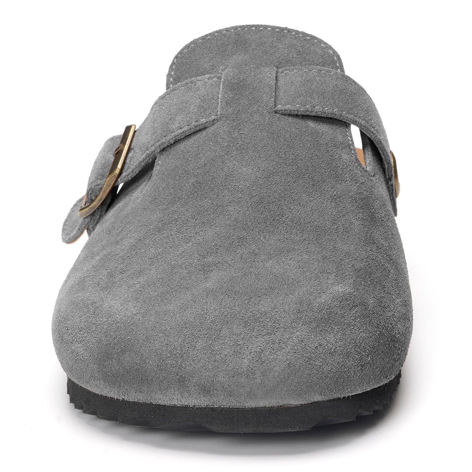 Sabot Donna Ciabatte Uomo Chiuse con Comodo Pantofole in Pelle Scarpe da Giardino Traspirante Sandali Ciabatta 36-46