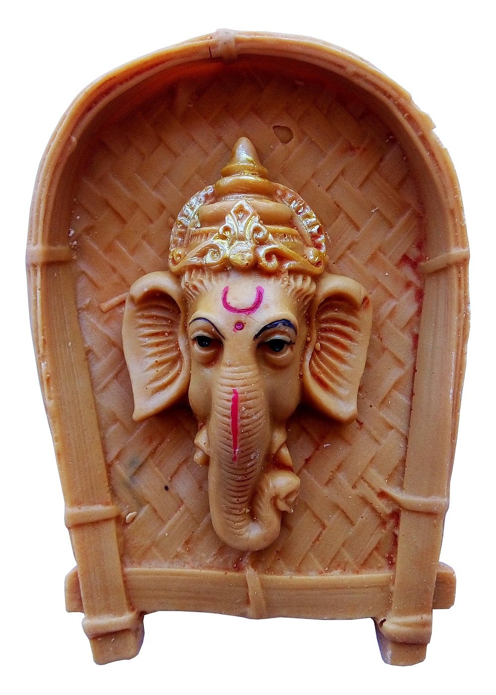 Salvus APP SOLUTIONS Invite Prosperity and Success with a Handmade Ceramic Lord Ganesh Wall Hanging - A Shining and Bright Future Decorative Showpiece