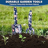 Vista 4 de WORKPRO Aluminum Garden Tool Set, 4PCS Heavy Duty Hand Garden Tools with Box Include Trowel, Rake, Pruner, Garden Gloves, Floral and Insect