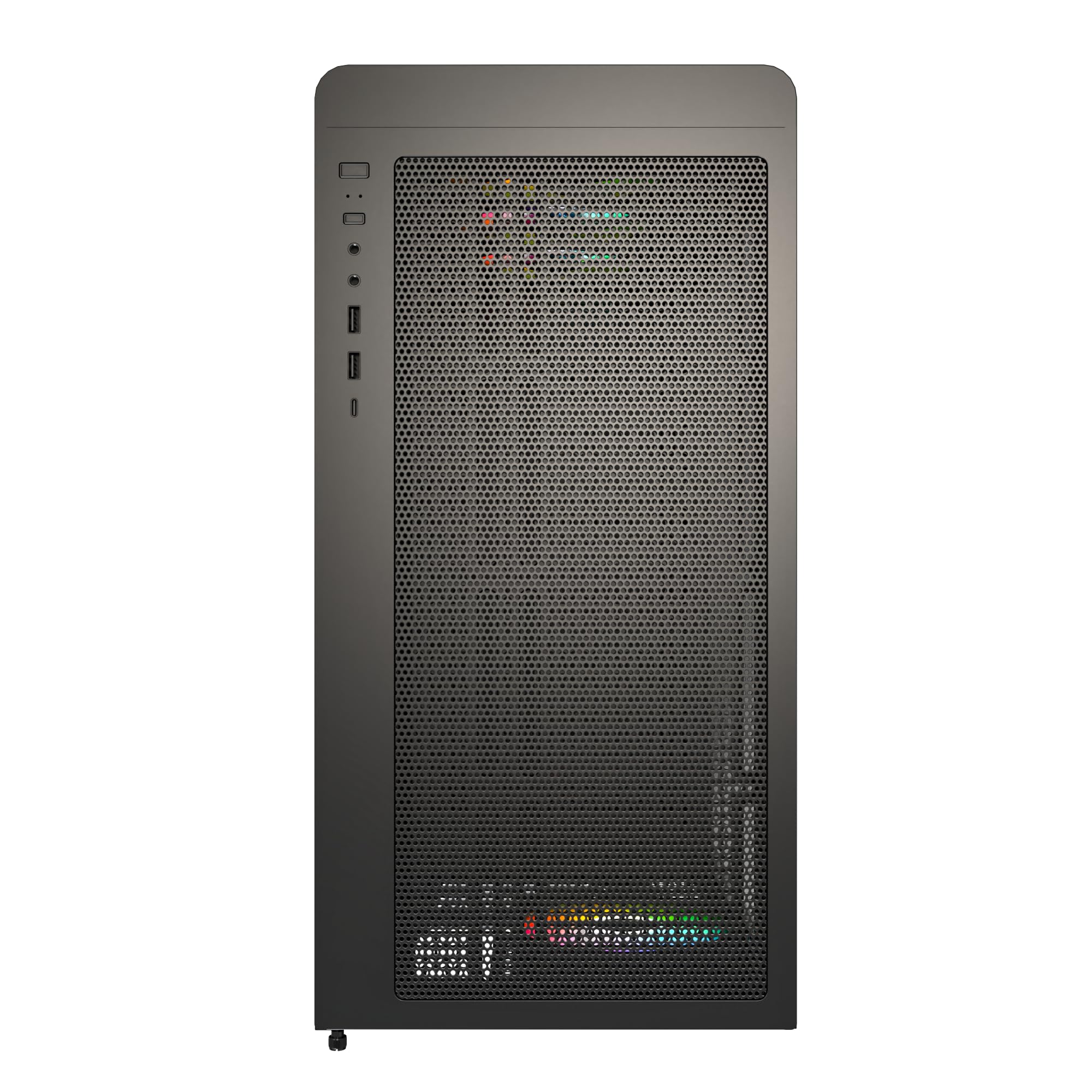 MONTECH XR Bois, façade en Noyer Noir véritable, boîtier de Jeu PC ATX, Panneau latéral en Verre, 4 Ventilateurs GF120 ARGB PWM pré-installés, Noir